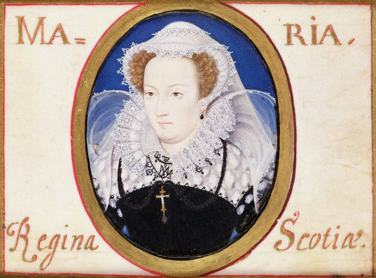 Mary Queen of Scots (1542-87) (kvaš na pergamenu) od Nicholas Hilliard