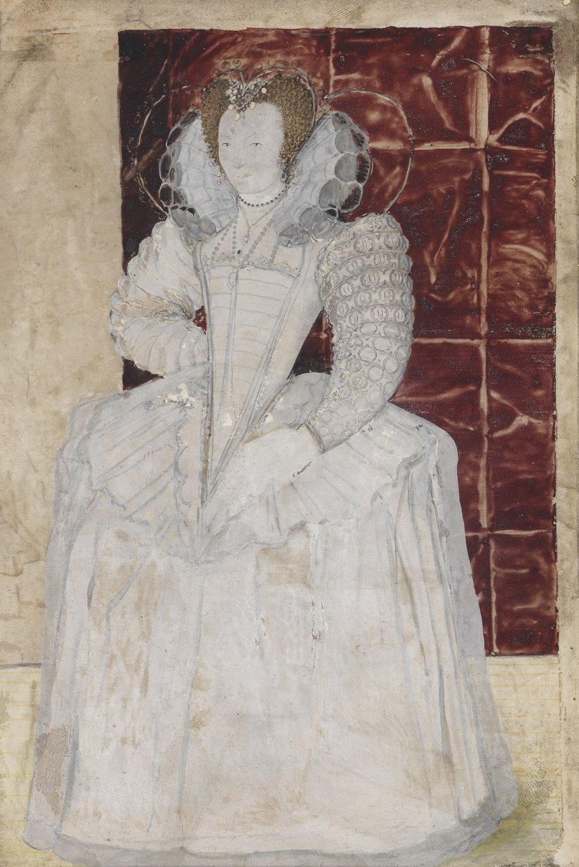 PD.209-1961 Portrét neznámé dámy, kolem 1595 (wc na pergamenu) od Nicholas Hilliard