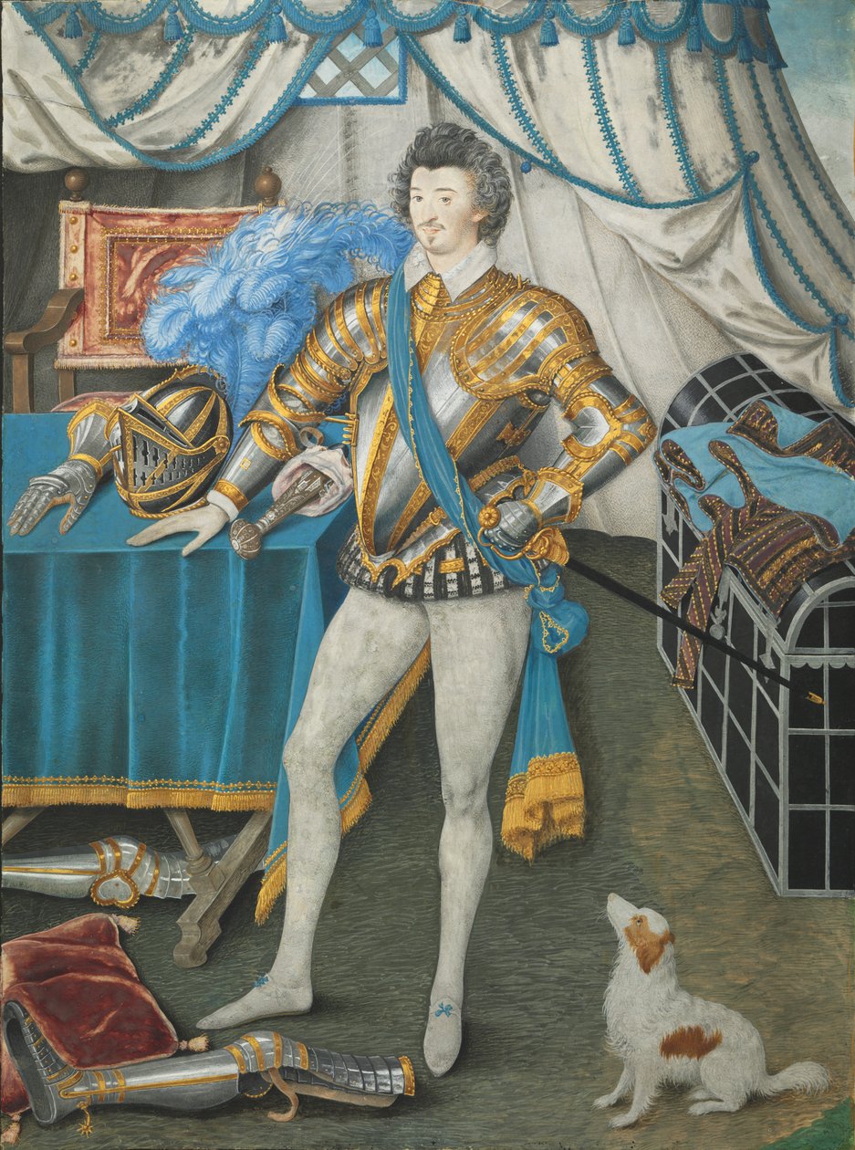 Portrét sira Anthonyho Mildmaye, rytíře z Apethorpe, Northants od Nicholas Hilliard