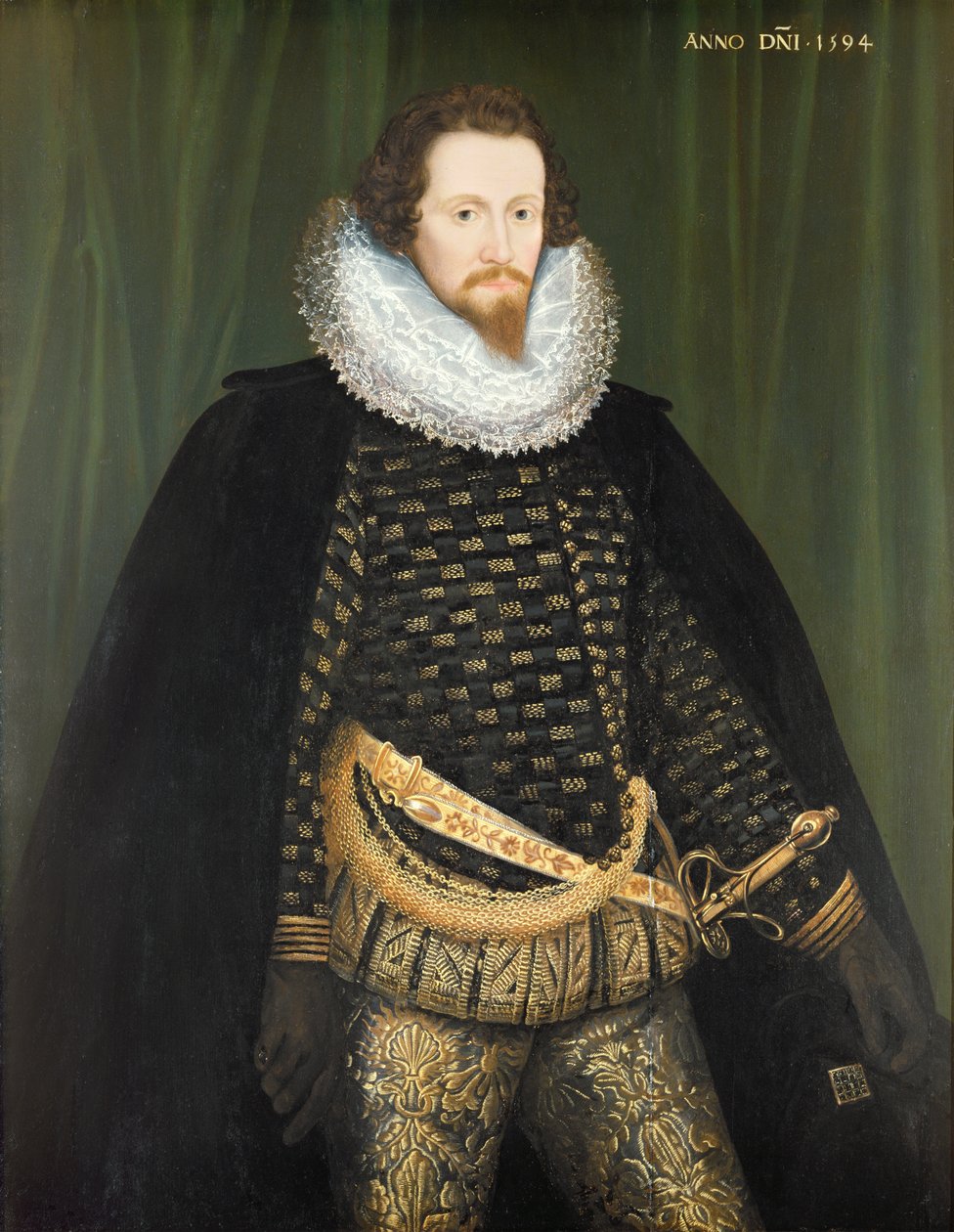 Robert Devereux (1566-1601) hrabě z Essexu, 1594 od Nicholas Hilliard