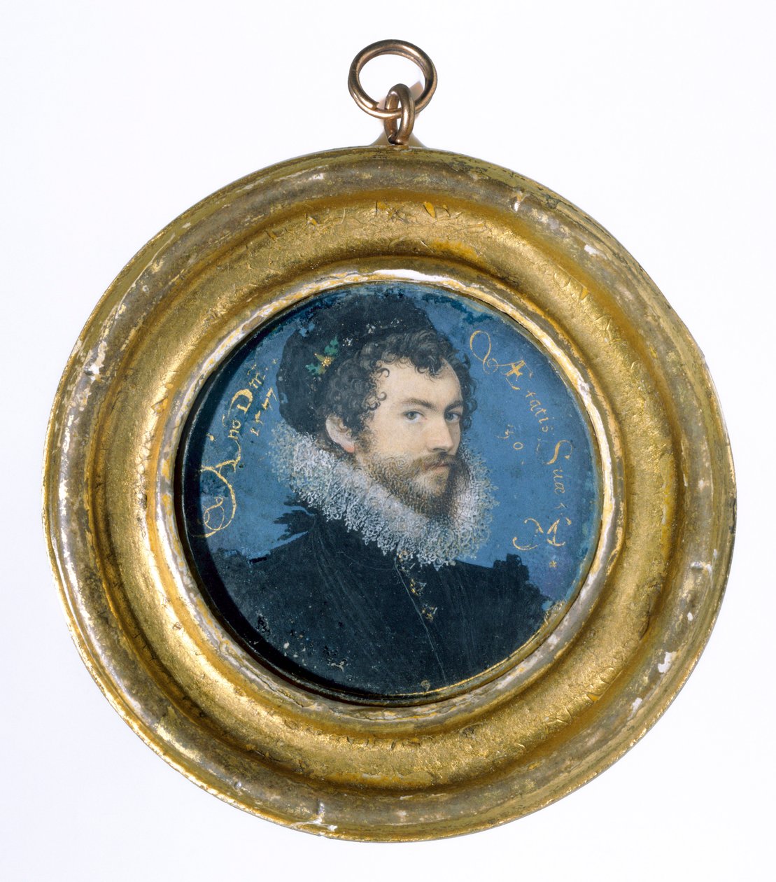 Autoportrét, 1577 (čb na pergamenu) od Nicholas Hilliard
