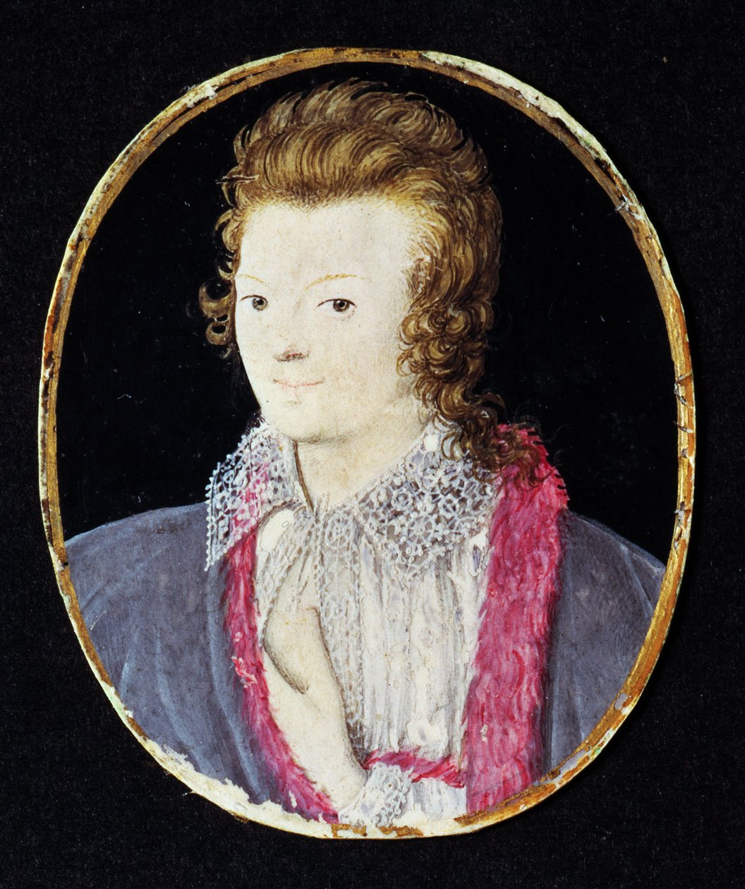Neznámé mládí, kolem roku 1595 od Nicholas Hilliard
