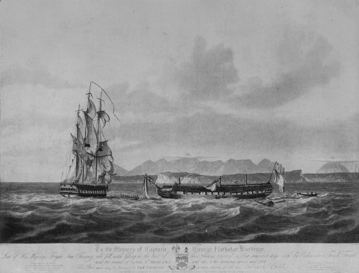 Třídenní pronásledování a zajetí, c1809 od Nicholas Pocock