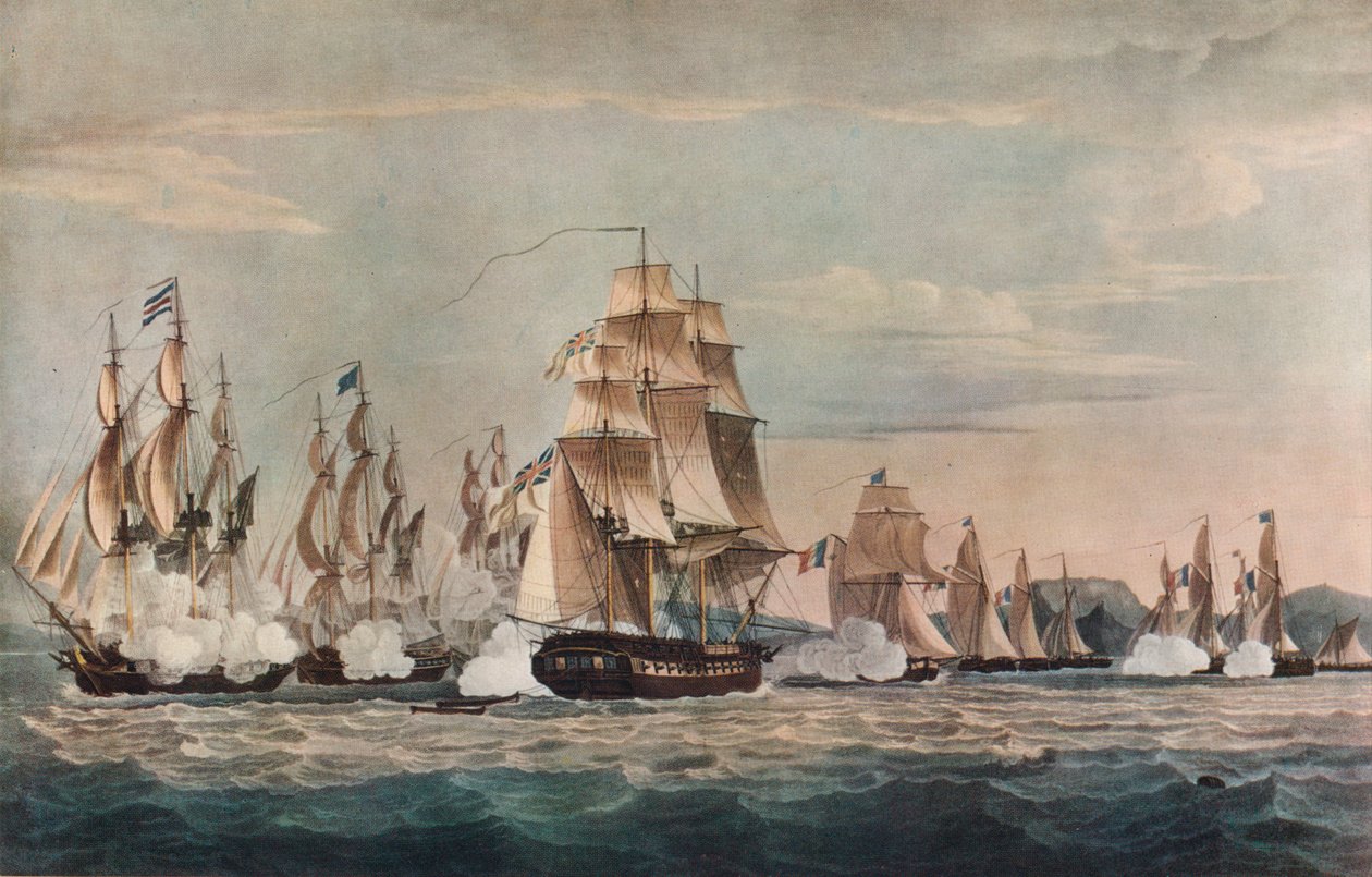 Zajetí Sparviére, c1811 od Nicholas Pocock