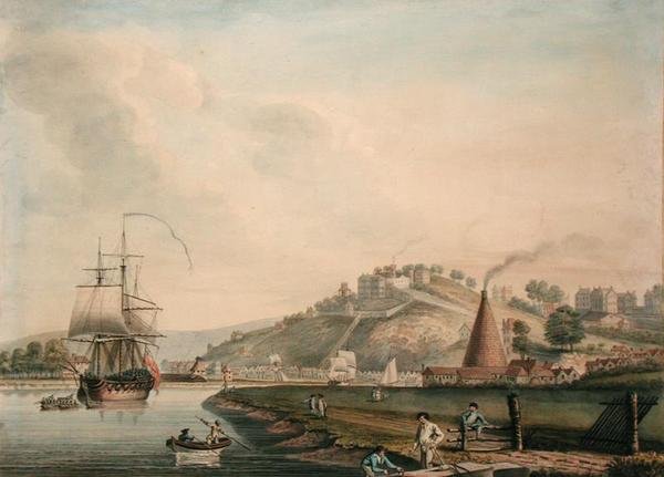 Clifton od řeky Avon (akvarel na papíře) od Nicholas Pocock