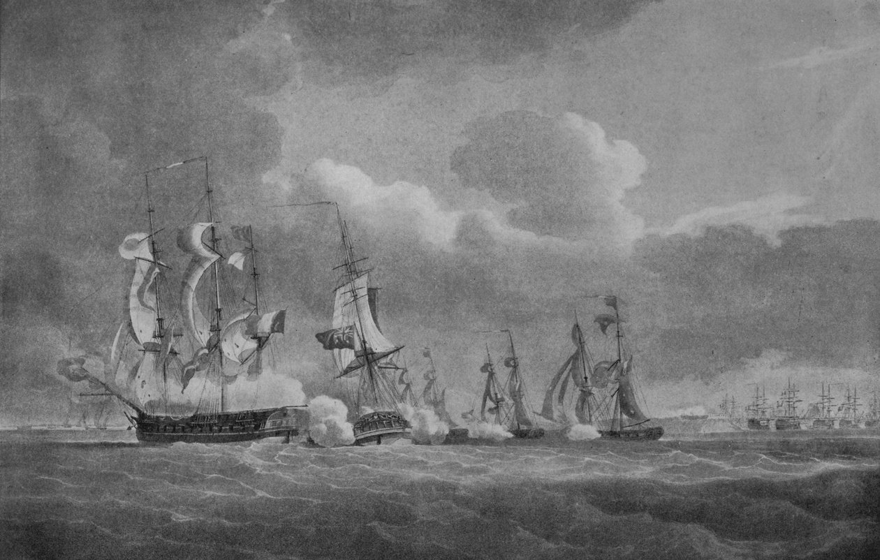 Odvážná akce lorda Cochrana, c1807 od Nicholas Pocock