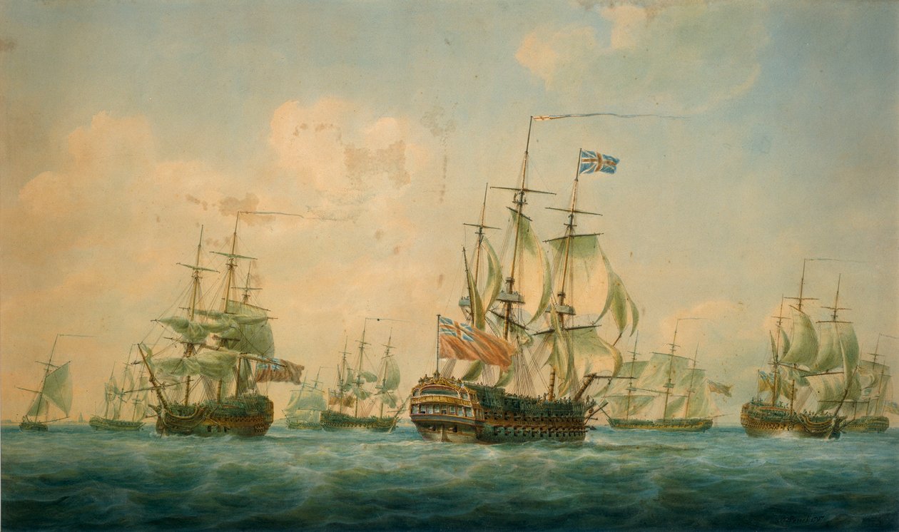 Lodě ve Spitheadu 1797 od Nicholas Pocock