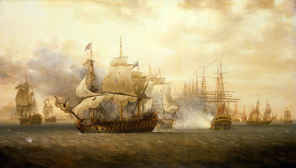 Bitva u Fregatní zátoky, 26. ledna 1782 od Nicholas Pocock