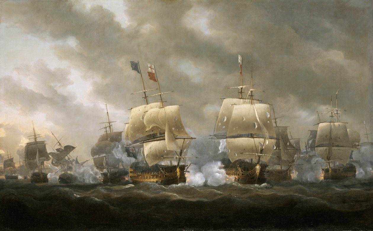 Bitva u Quiberonské zátoky, 20. listopadu 1759 od Nicholas Pocock