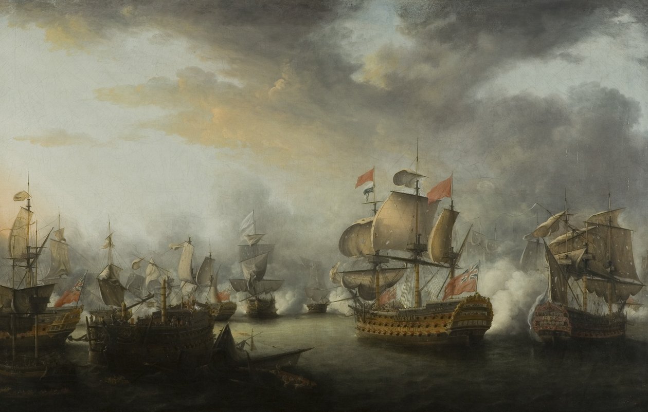 Závěr bitvy svatých, kolem roku 1782 (olej na plátně) od Nicholas Pocock