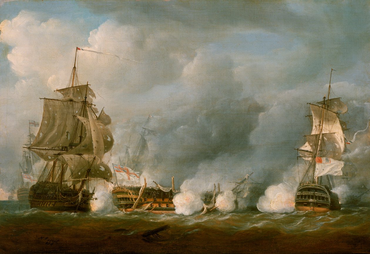 Obrana v bitvě 1. června 1794 od Nicholas Pocock