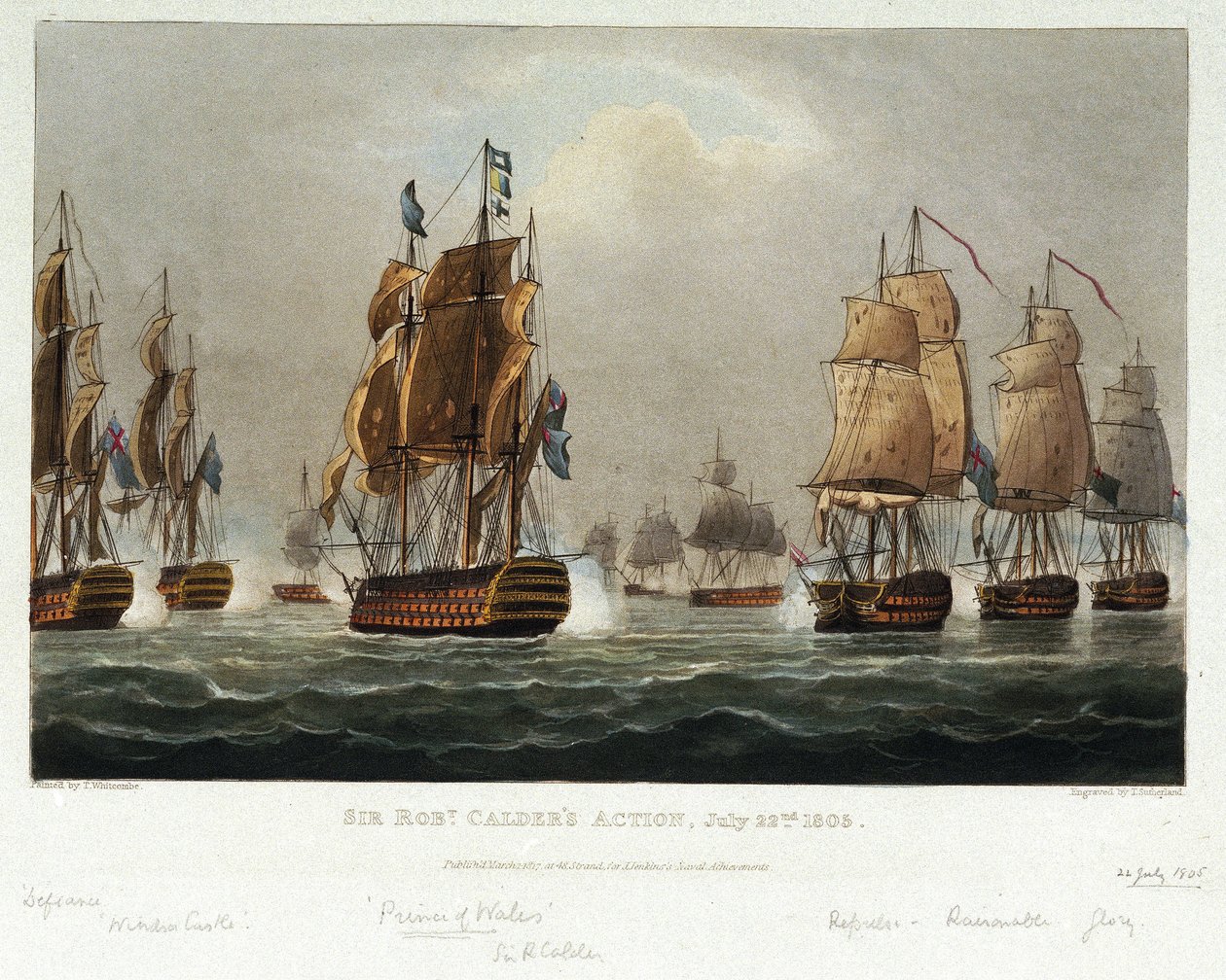 Námořní manévry sira Roberta Caldera (1745-1818) od Nicholas Pocock