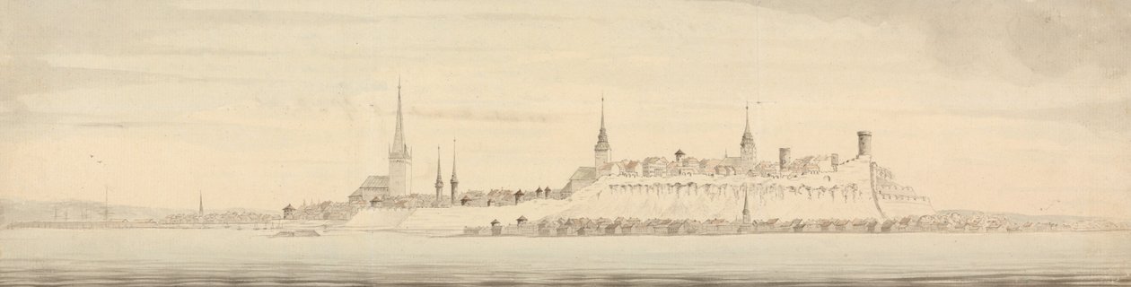 Pohled na Revel, hlavní město Estonska od Nicholas Pocock