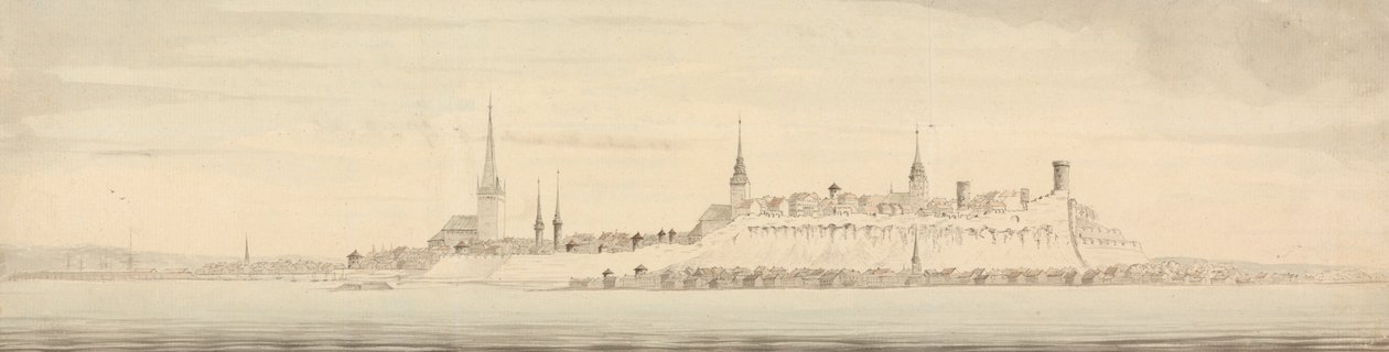Pohled na Revel, hlavní město Estonska od Nicholas Pocock