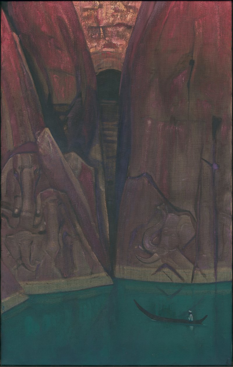 Ashram, série "Ašramy", 1931 od Nicholas Roerich