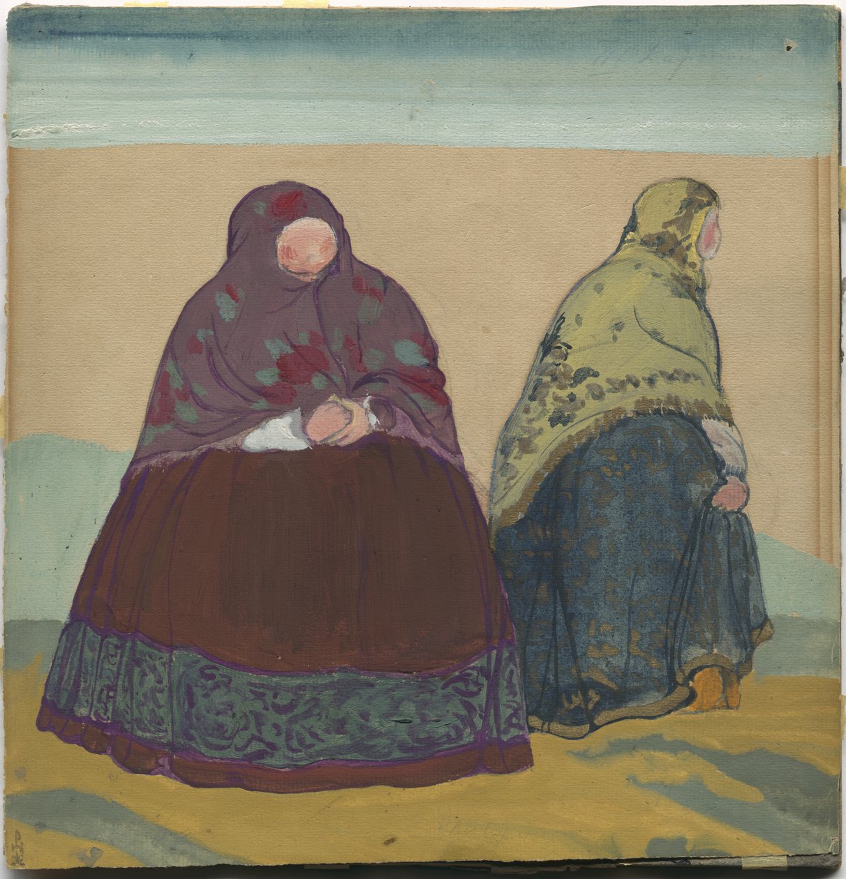 Kostýmní návrh pro operu Rimského-Korsakova "Příběh cara Saltana", 1919 od Nicholas Roerich