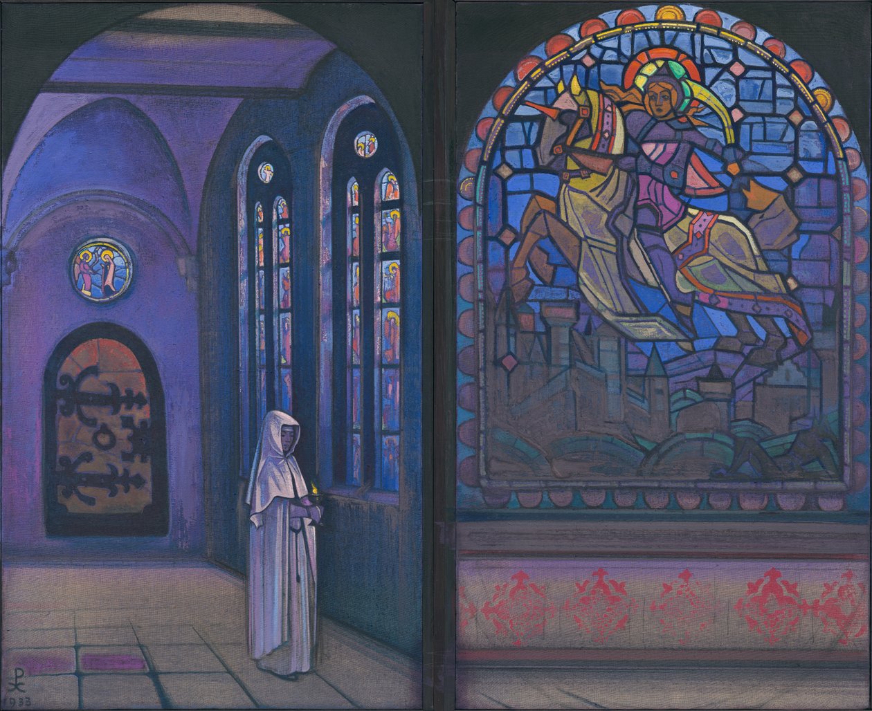 Sláva hrdinovi, diptych, 1933 od Nicholas Roerich