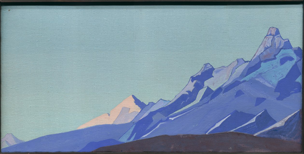 Himaláje, večer, 1933 od Nicholas Roerich