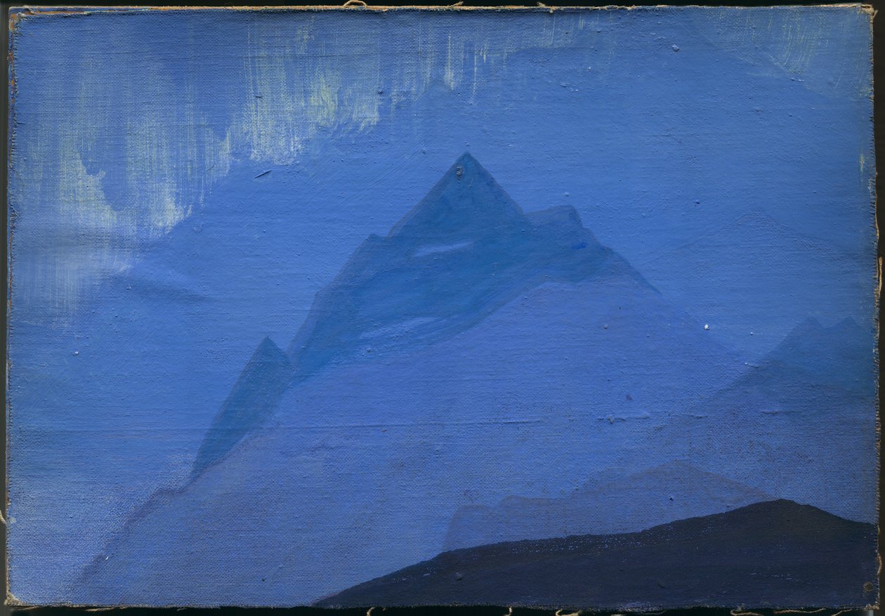 Himaláje, déšť, 1933 od Nicholas Roerich