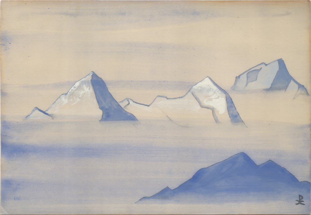 Himaláje, list alba, 1934 od Nicholas Roerich
