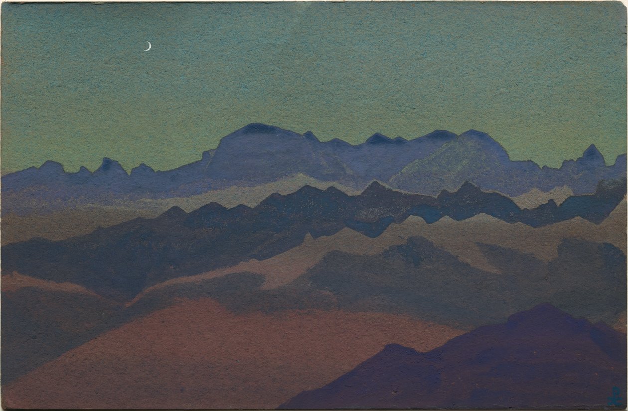 Himaláje, poblíž Sandakphu, 1936 od Nicholas Roerich