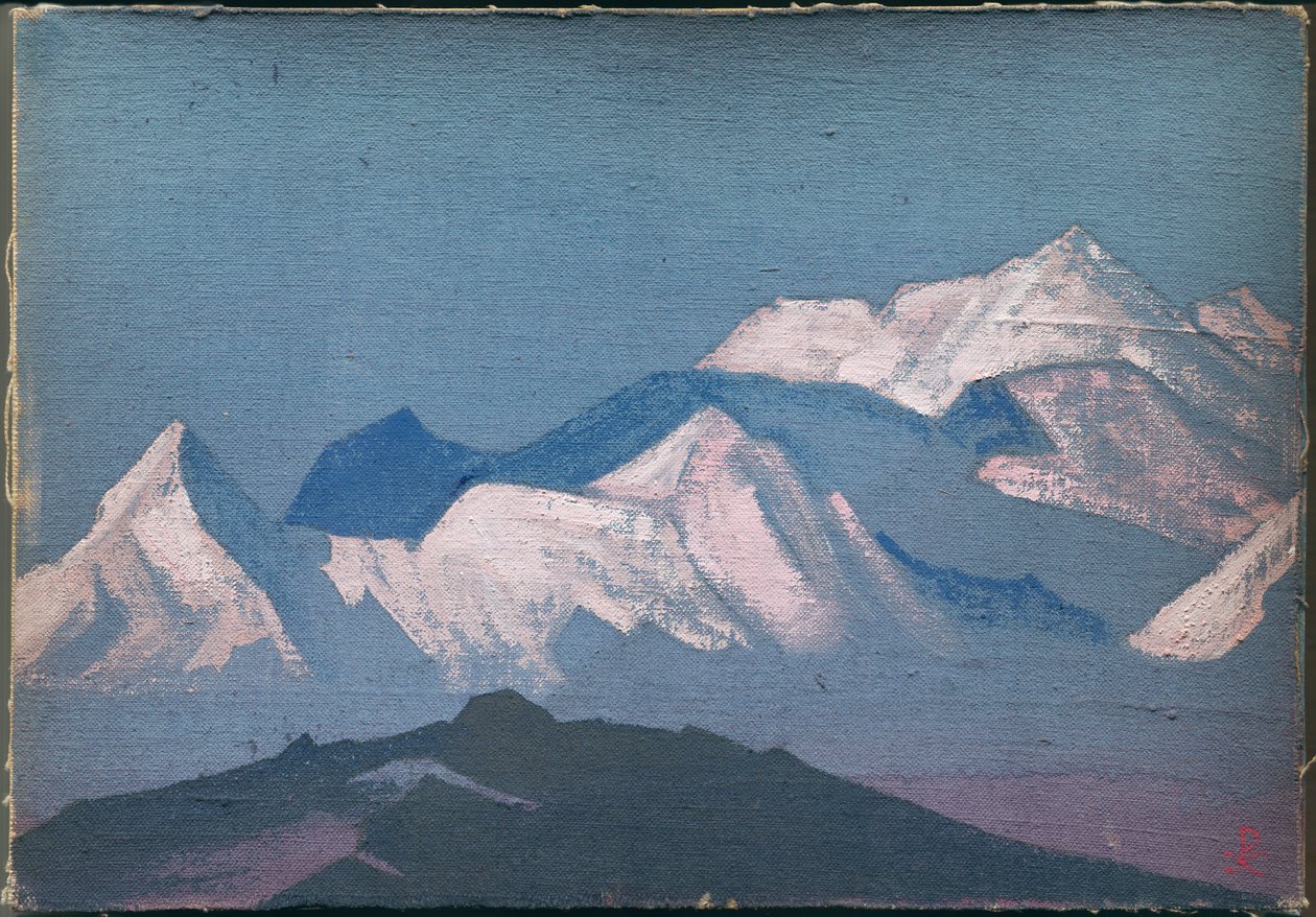 Himaláje, skica, 1933 od Nicholas Roerich