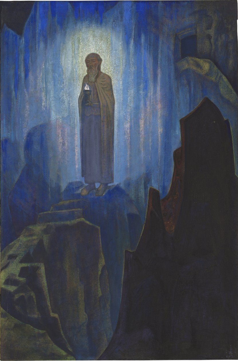Lumiere celeste - Světlo nebe par Roerich, Nicholas (1874-1947). Tempera na plátně, rozměr: 124x80 od Nicholas Roerich