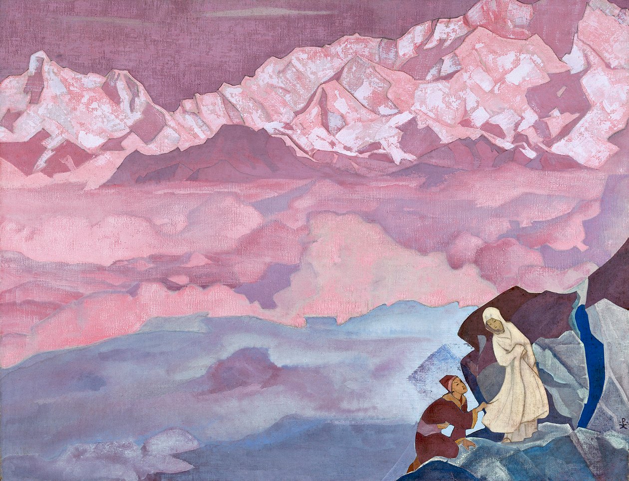 Ona, která vede, 1924. od Nikolai Konstantinowitsch Roerich