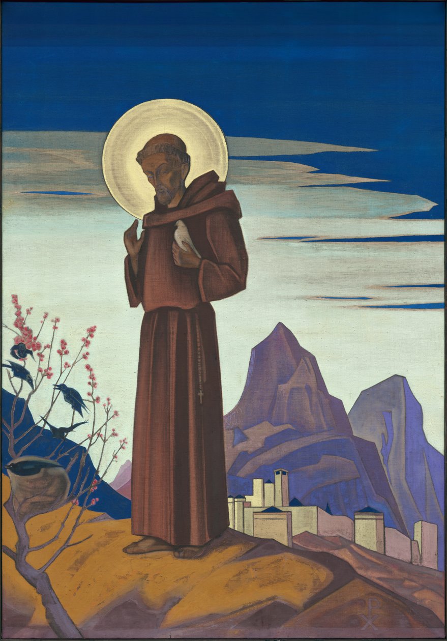 Svatý František, 1932 od Nicholas Roerich