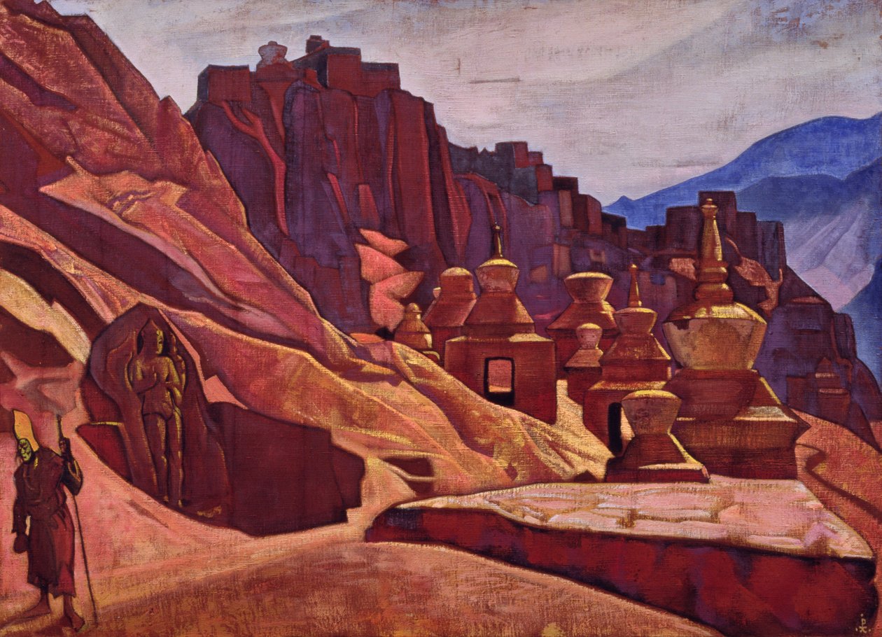 Klášter Bonpo v Tibetu, 1925 od Nicholas Roerich