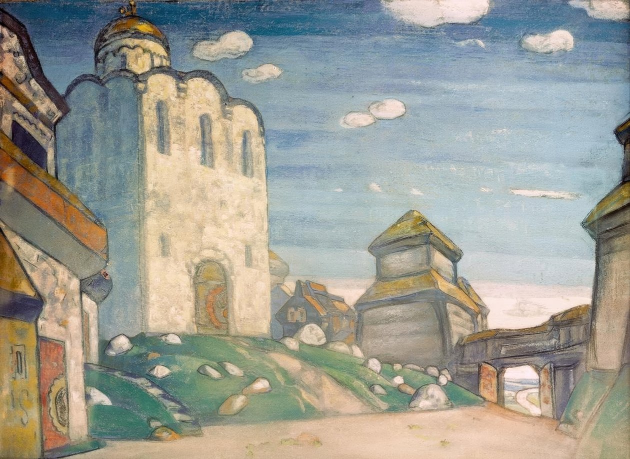 Katedrála v Putivl od Nicholas Roerich