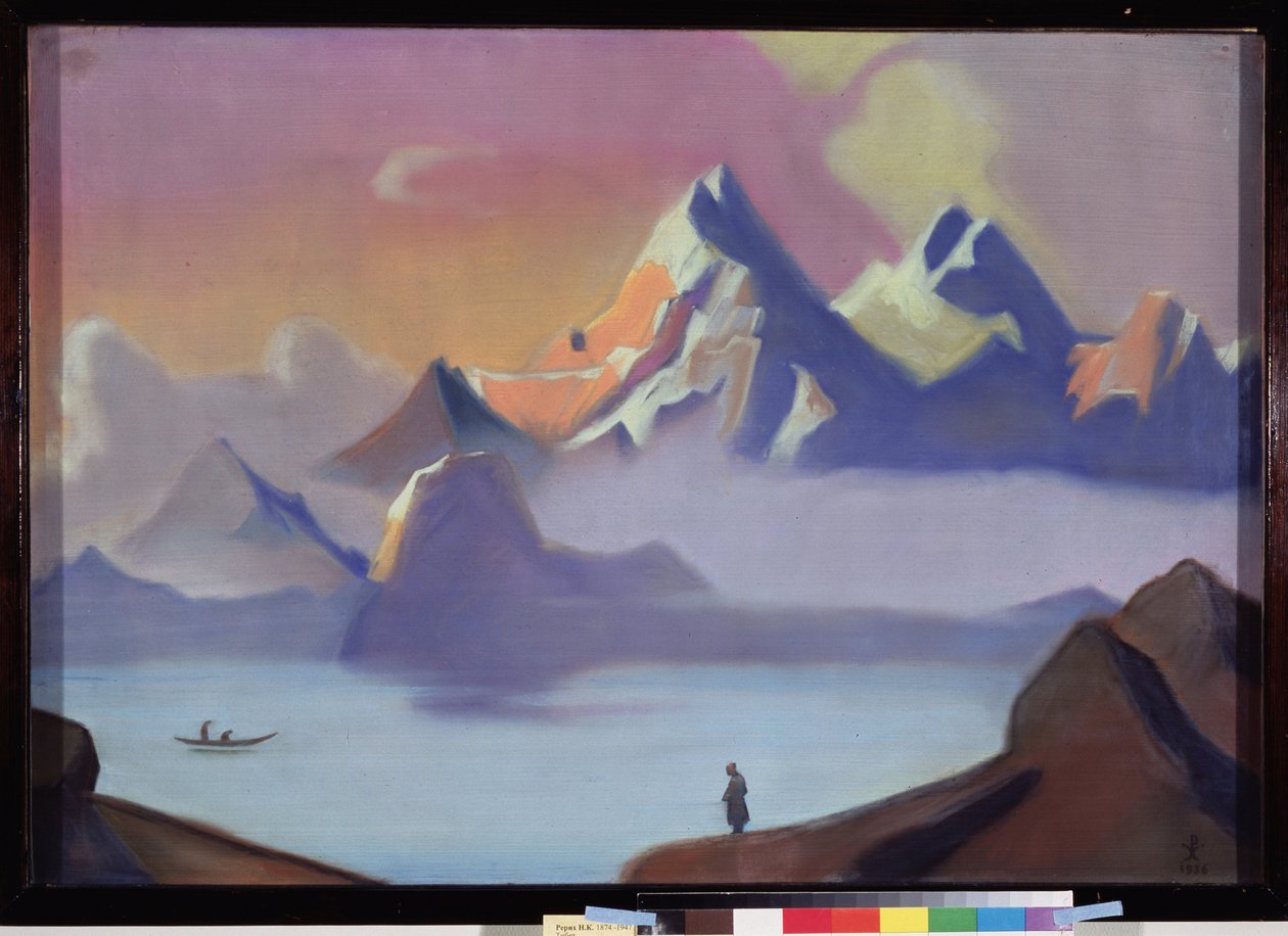 Tibet. Dílo Nicholase Roericha (1874-1947), tempera na plátně od Nicholas Roerich