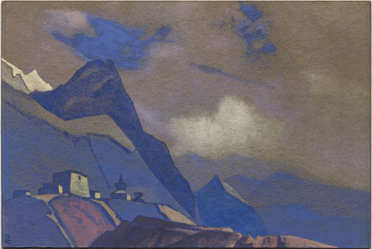 Tibet, poblíž Brahmaputra, 1936 od Nicholas Roerich