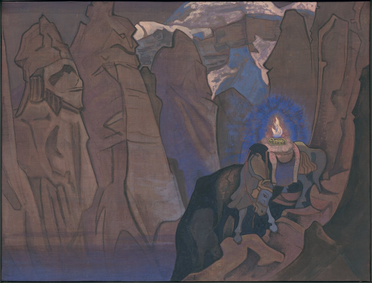 Poklad světa, série "Jeho země", 1924 od Nicholas Roerich