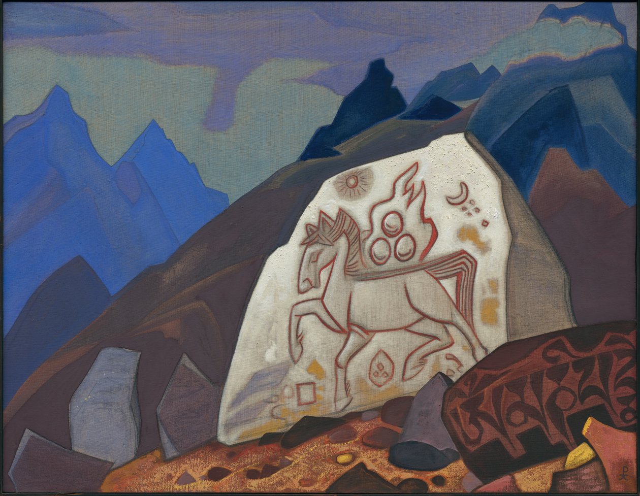 Bílý kámen, 1933 od Nicholas Roerich