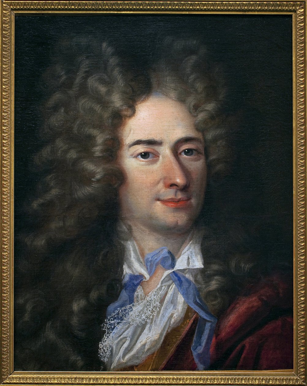 Portrét Jean de La Bruyere (Labruyere) (1645-1696), spisovatel moralista. Obraz připisovaný Nicolasovi de Largilliere (1656-1746). Olej na plátně, kolem roku 1690. Muzeum výtvarných umění v Quimperu. od Nicholas de (attr. to) Largilliere