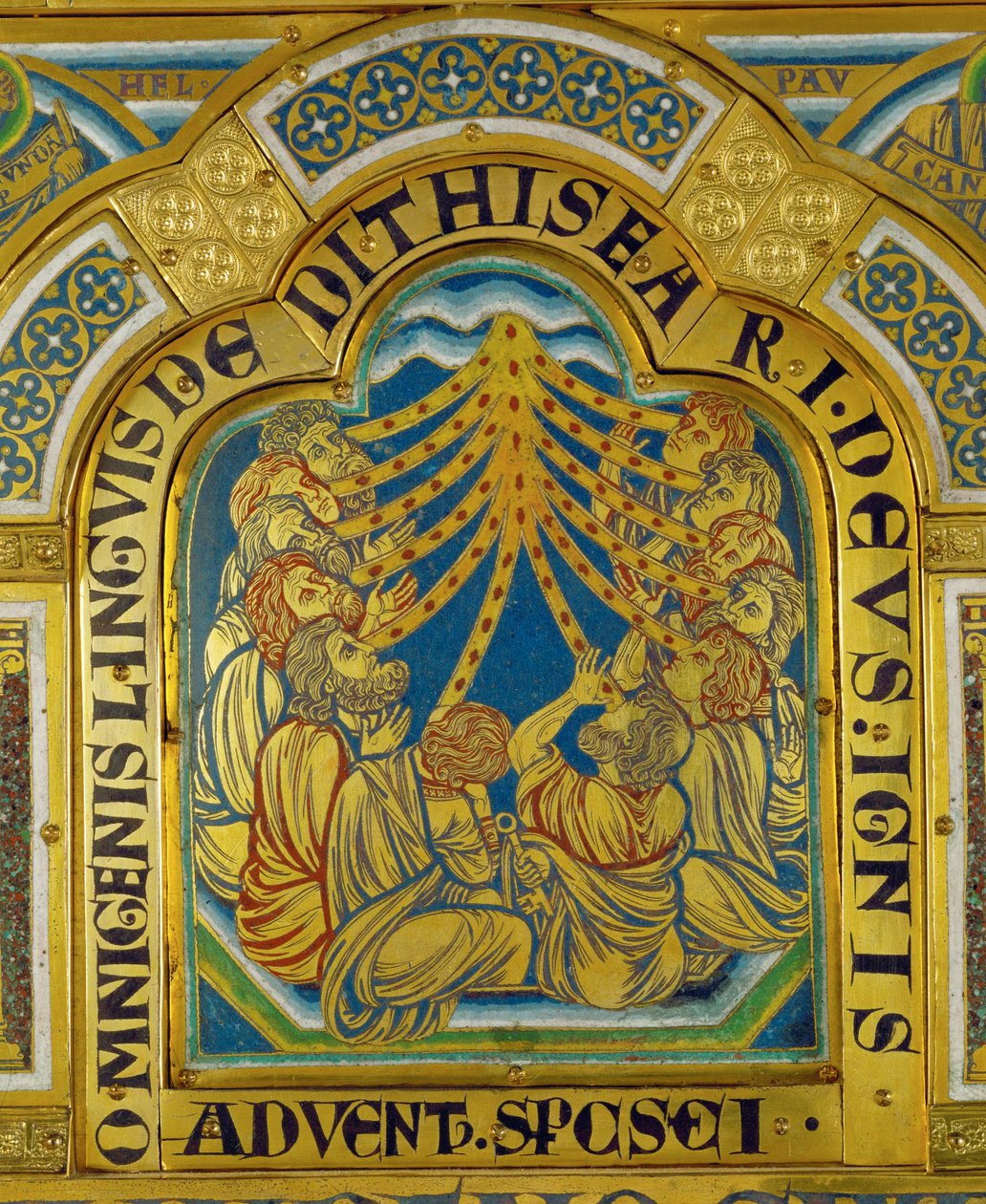 Letnice, z Verdunského oltáře... od Nicholas of Verdun