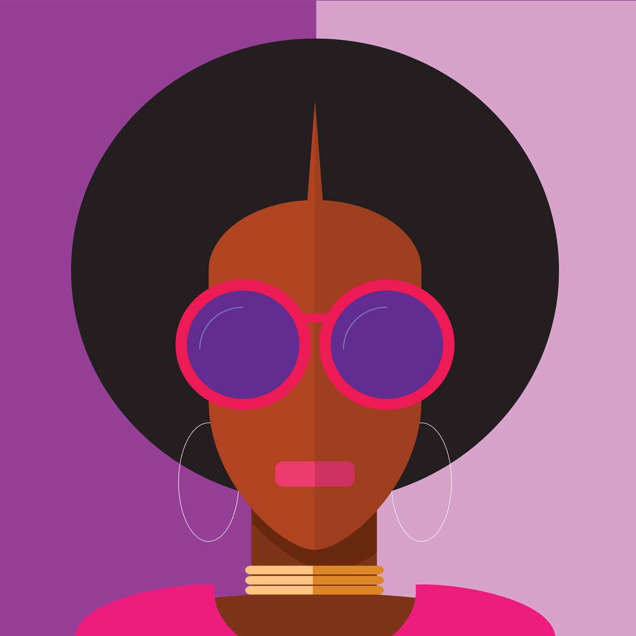Afro Girl, 2020 (digitální) od Nick Diggory