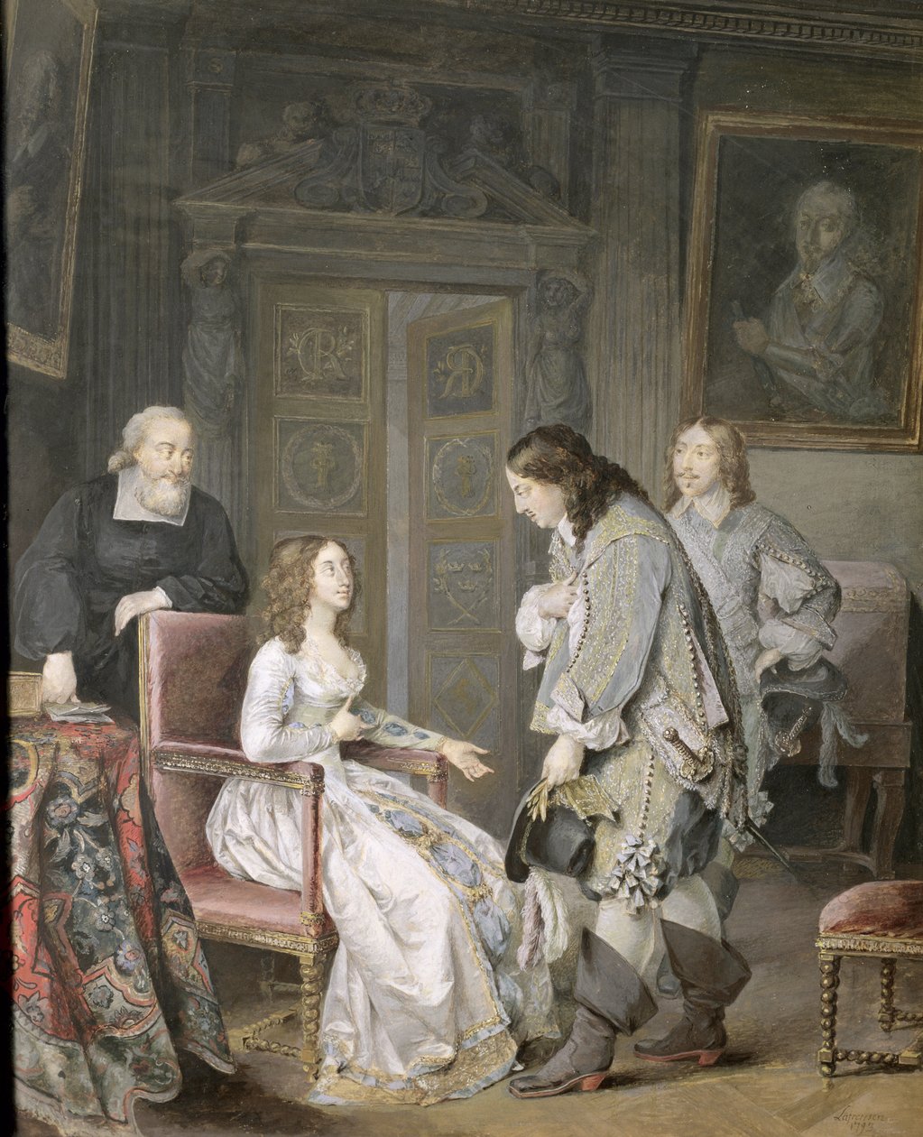 Švédská královna Kristina (1626-89) a Karl X Gustav Švédský (1622-60) 1793 od Niclas II Lafrensen