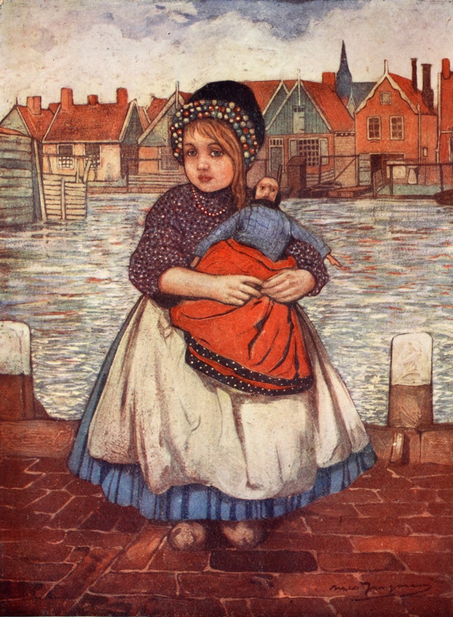 Dívka s panenkou, 1904 od Nico Jungman