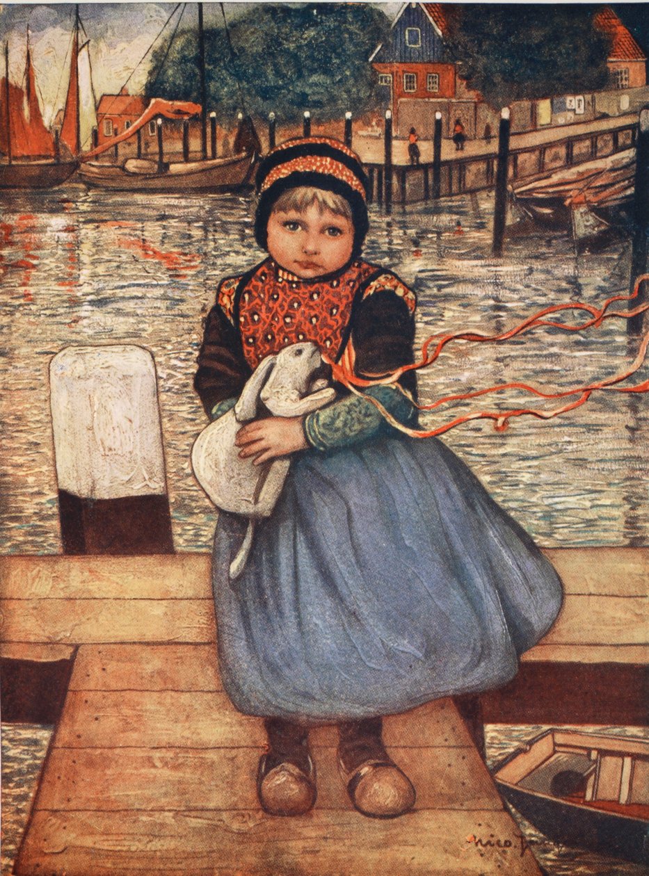 Dívka s králíkem, 1904 od Nico Jungman