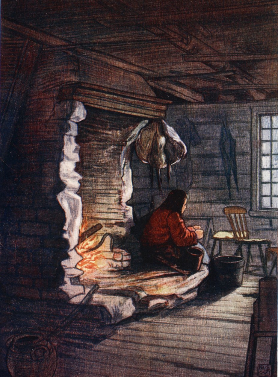 Making the Dinner: Interiér chaty v Selbu, 1905 od Nico Jungman