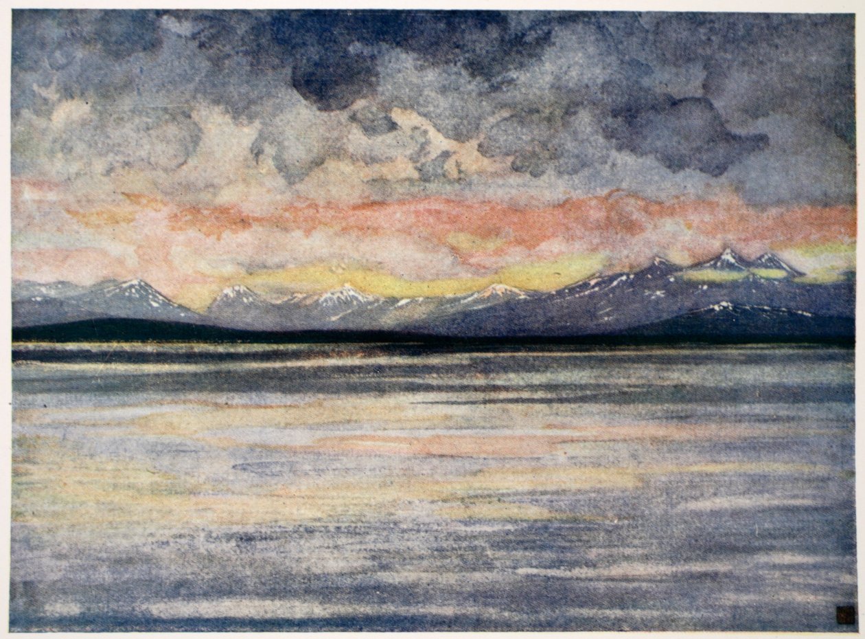 Hory a fjord s výhledem na Molde, 1905 od Nico Jungman