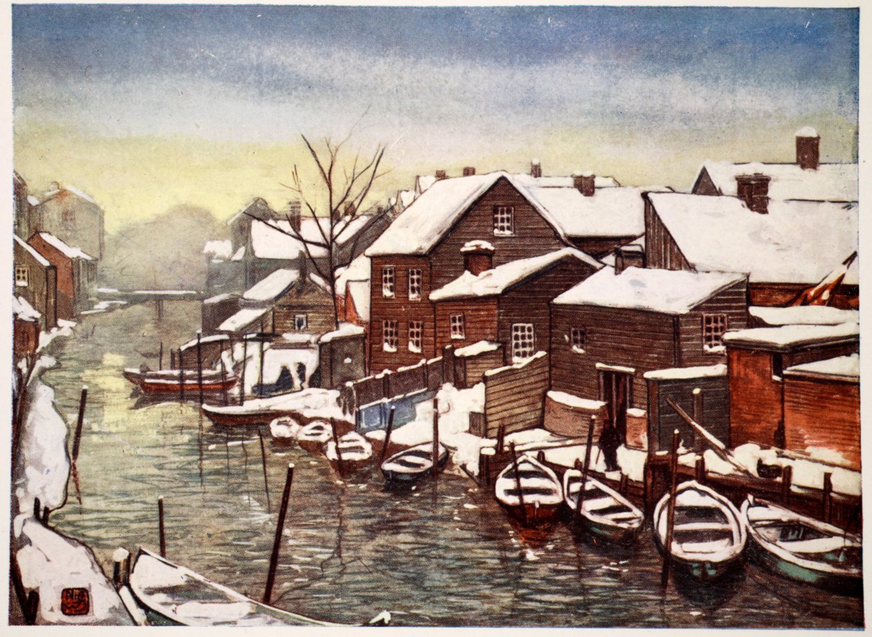Starý kanál, Christiania, 1905 od Nico Jungman