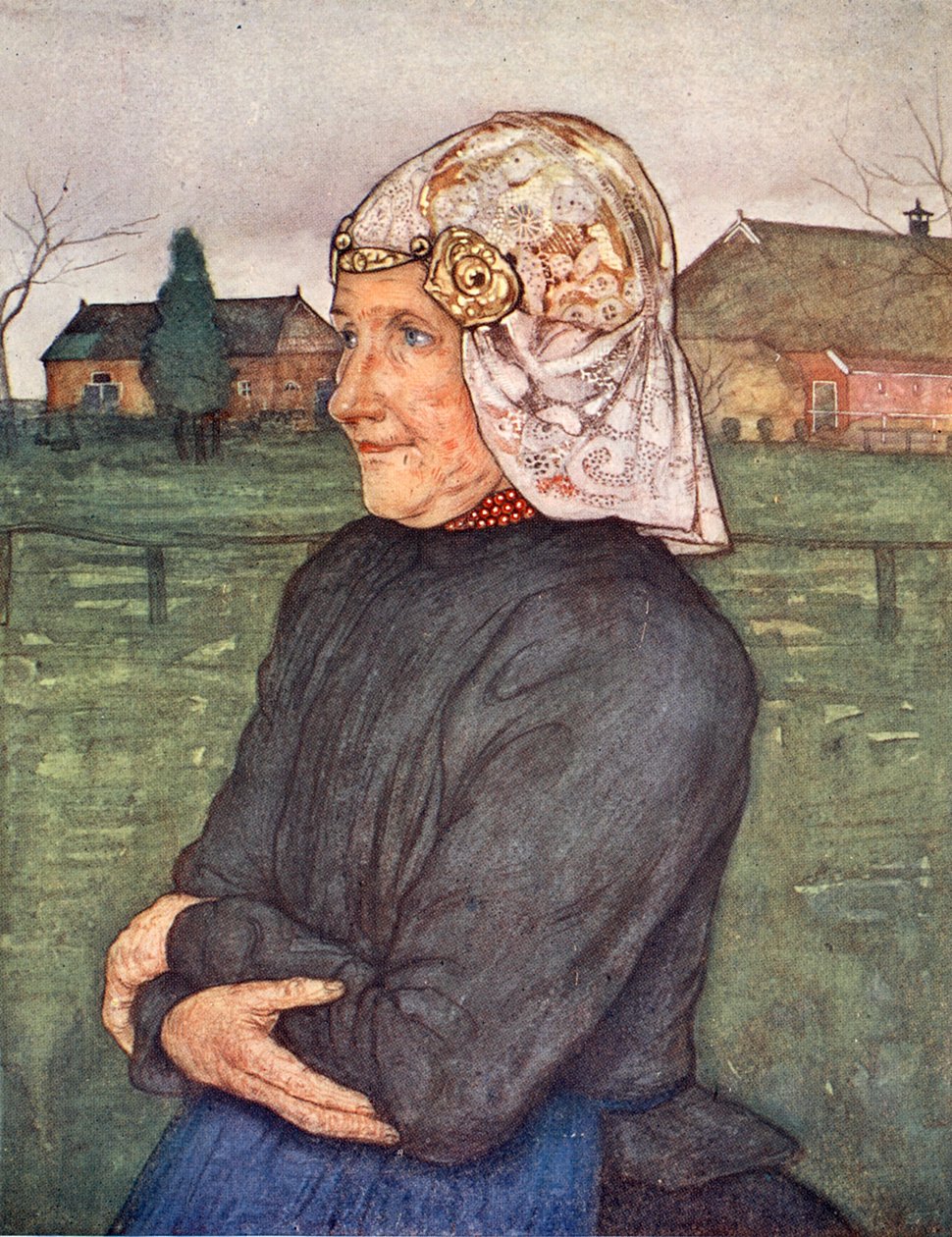 Stará žena z Drenthe, 1904 od Nico Jungman