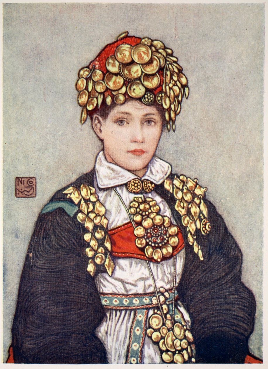 Nevěsta Saetersdalen, 1905 od Nico Jungman