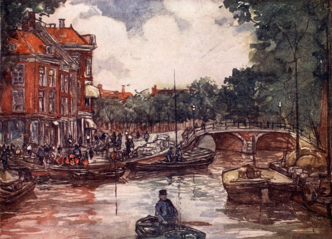 Rybí most, Leiden, 1904 od Nico Jungman