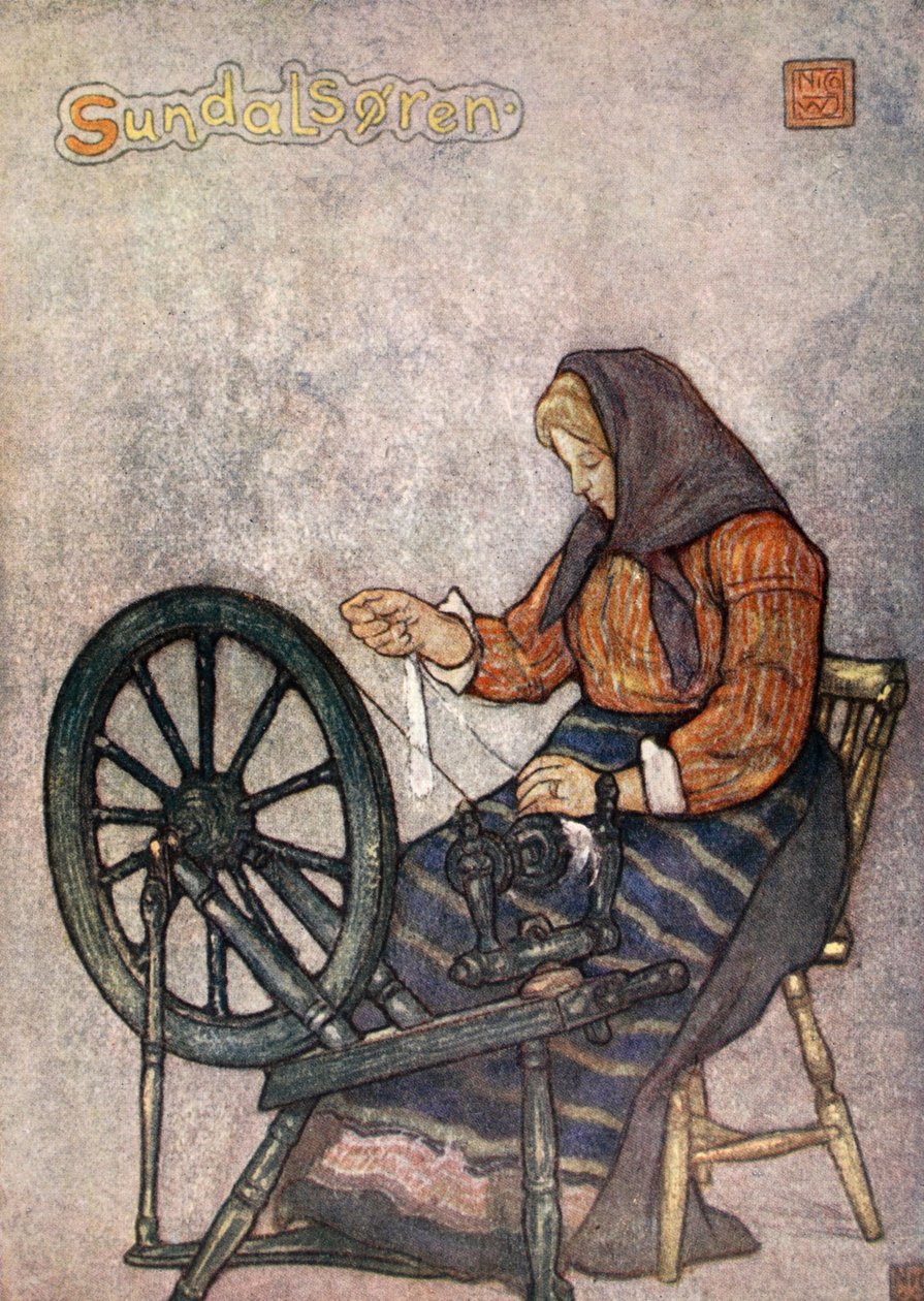 Žena předení, Sundalsoren, 1905 od Nico Jungman