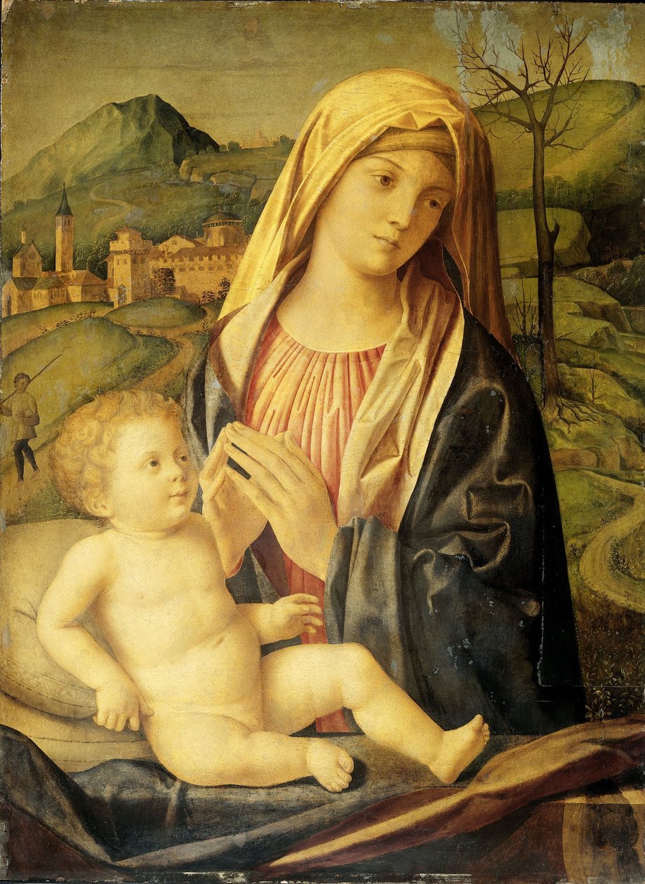 Panna a dítě od Nicolò Rondinello (attributed to)