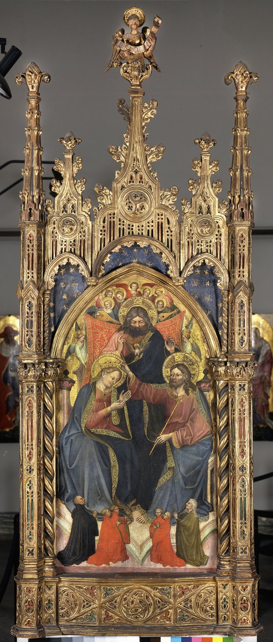 Korunovace Panny Marie, kolem roku 1400 od Nicolò di Pietro